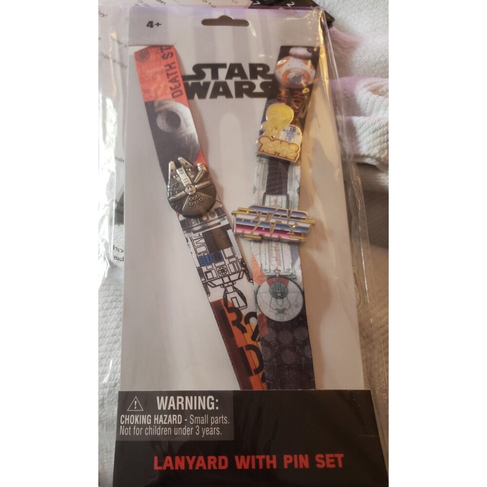Star Wars Trading Starter 3 Pin Set w/ Lanyard Disney Pin Trading NEW Sealed